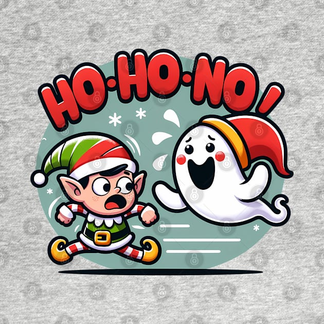 Ho ho ho christmas spirit ghost by MZeeDesigns